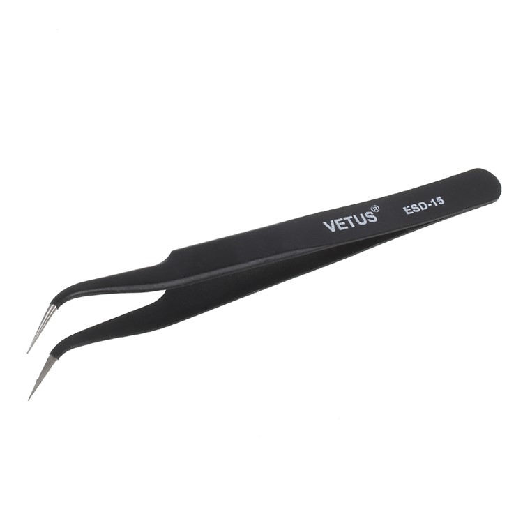 6PCS/Set ESD Anti-Static Stainless Steel Tweezers Set Repair Tool Kit-7