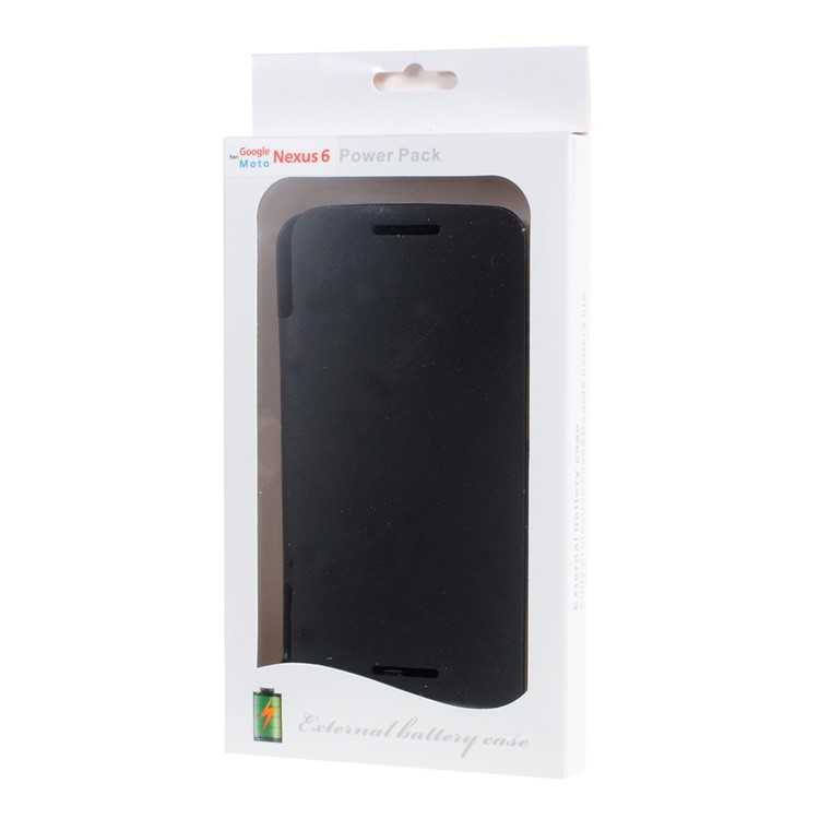 4200mAh Leather Backup Battery Charger Case for Motorola Nexus 6 XT1103 XT1100 - Black-6