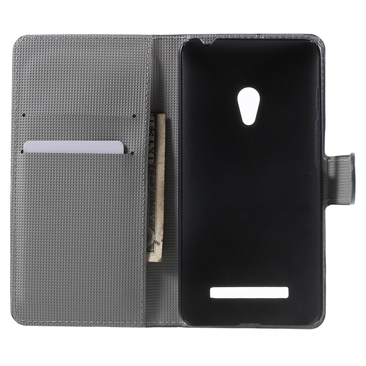 Magnetic Leather Stand Case for Asus Zenfone 5 A500KL A500CG (2014) / A501CG (2015) - Three Owls and Hearts-5