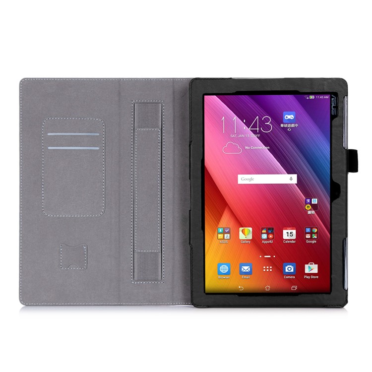 PU Leather Card Holder Case for Asus ZenPad 10 Z300C - Black-3