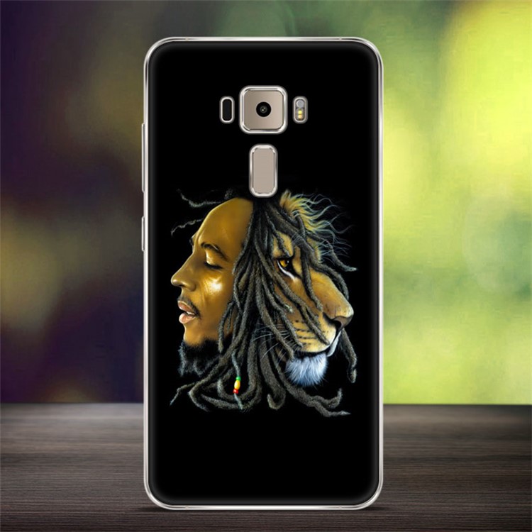 Softlyfit Embossed TPU Soft Case for Asus Zenfone 3 ZE552KL - Bob Marley-1