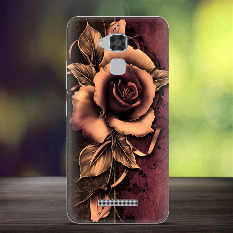 Softlyfit Embossed TPU Gel Case for Asus Zenfone 3 Max ZC520TL - Gothic Rose-1