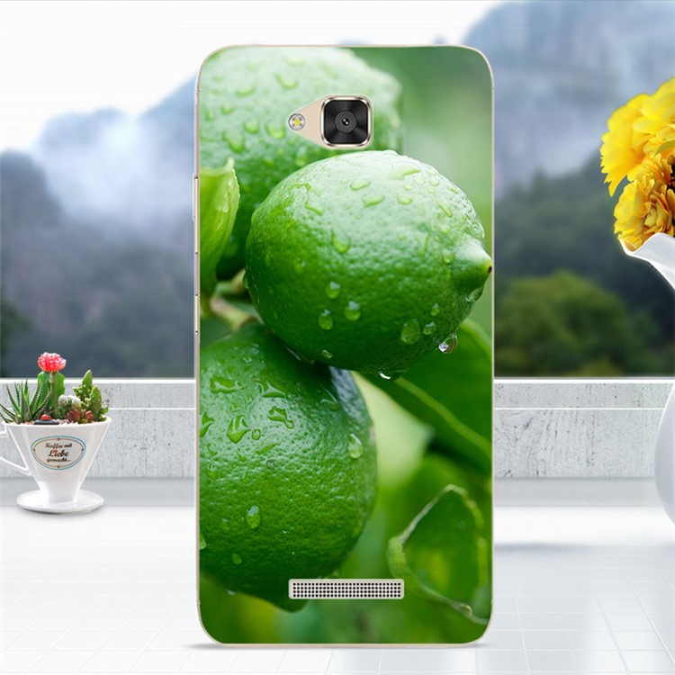 Softlyfit Embossed TPU Case for Asus Zenfone 3 Max ZC520TL - Green Lemon-1
