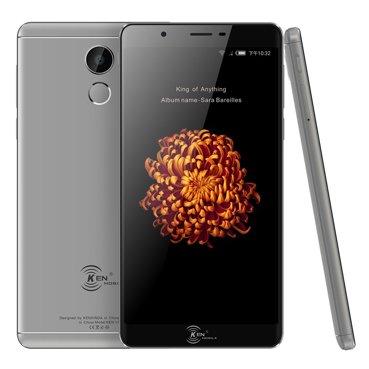 KENXINDA V9 6.0-Inch MTK6753 Octa-core Android 6.0 4G Smartphone 2+16GB - EU Plug / Grey-1