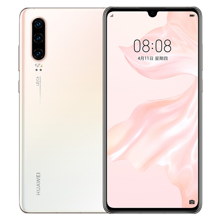 

HUAWEI P30 (ELE-AL00) 8 ГБ + 64 ГБ, 6,1-дюймовый Смартфон KIRIN 980 OCTA Core 4G - Розовый