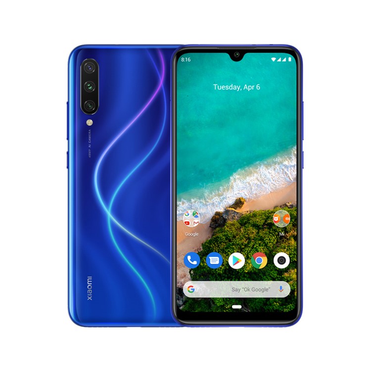 

Xiaomi Ми А3 6,01-дюймовый Android 9.0 Окта-жильный Четыре Камеры 4G Смартфон 4 + 128GB (глобальная Версия) - Синий