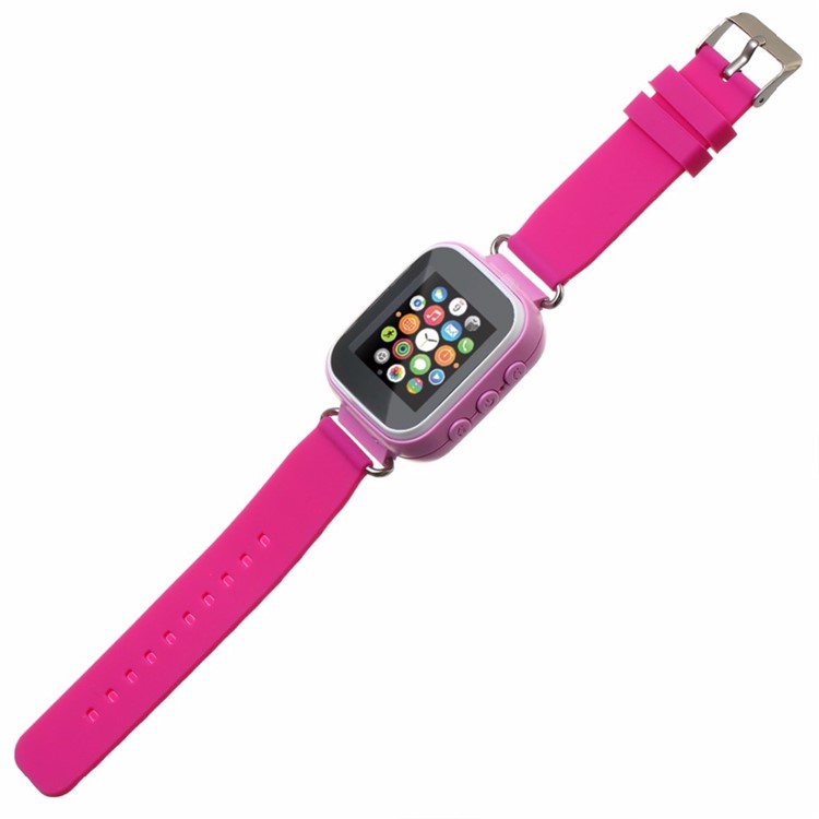 Q80 Kids Children Smart Watch GPS SOS Phone Call Location Device Tracker Bracelet Baby Anti-lost Watch - Pink-6