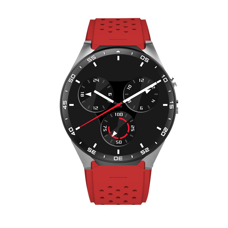 

KW88 Android 5.1 Smart Watch 3G Phone 1.39 Inch MTK6580 Quad-core 4GB+512MB - Grey / Red