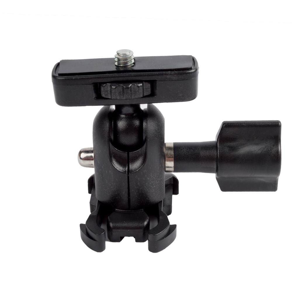 Multi-functional 360 Degree Rotating Mini Ball Head for GoPro Xiaomi Yi SJCAM Sports Camera - Black-2