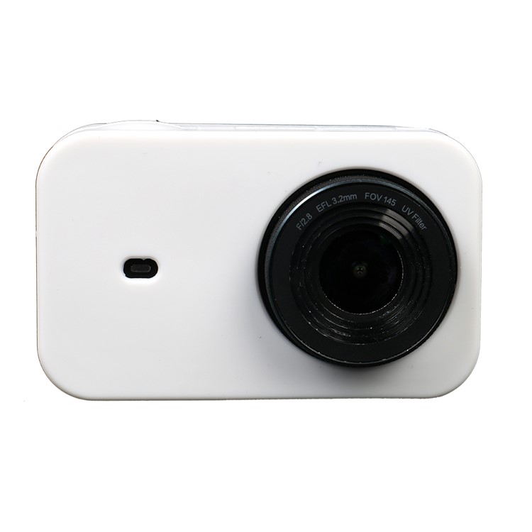 Protective Silicone Housing Cover for Xiaomi Mijia Mini 4K Action Camera + Lens Cap Protective Case - White-3