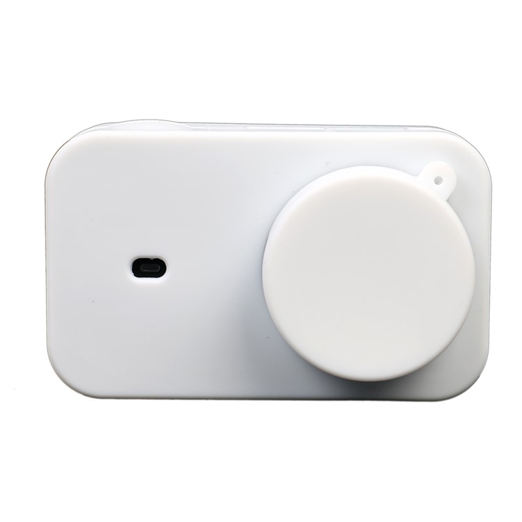 Protective Silicone Housing Cover for Xiaomi Mijia Mini 4K Action Camera + Lens Cap Protective Case - White-9
