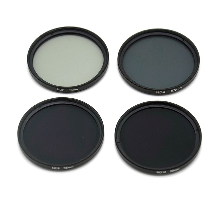 AT747 52mm Lens Filter Kit ND2 ND4 ND8 ND16 Neutral Density ND Filters Set for GoPro Hero 6/5-3