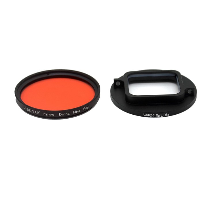 52mm Diving Color Filter Lens for GoPro Hero6 / Hero5 - Red-1