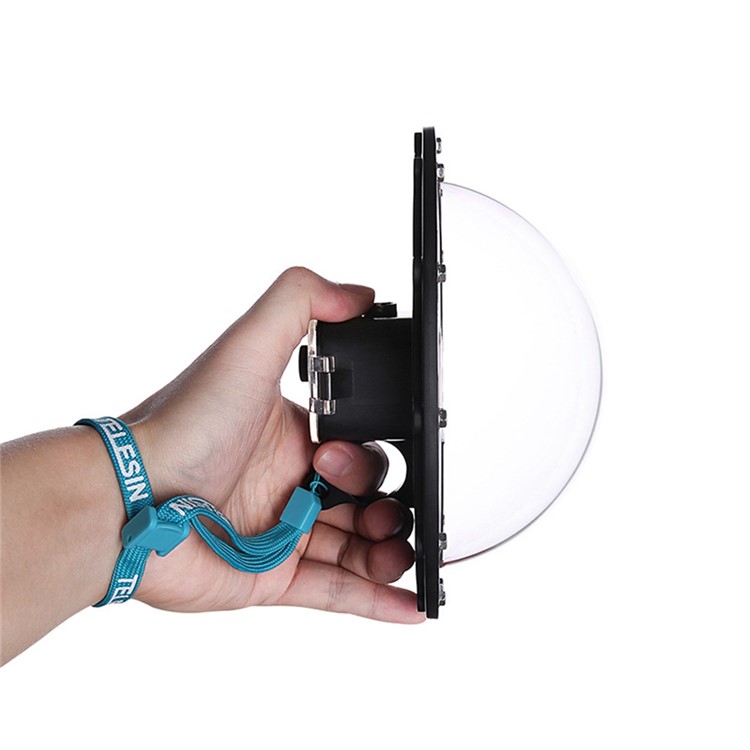 Dome Port Diving Lens Hood for GoPro Hero 4 Session with Strap and Anti-fog Inserts-4