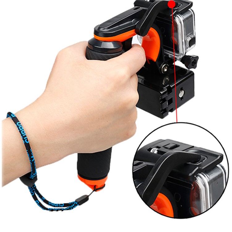 AT719 Pistol Shutter Trigger Stick Hand Grip for GoPro Hero 5-6