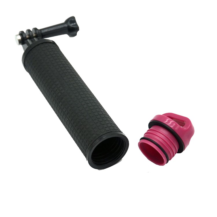AT718 Floaty Bobber Camera Hand Grip with Lanyard + Thumb Screw for GoPro Hero 6/5/4/3+/3/2/1 Etc. - Rose-1