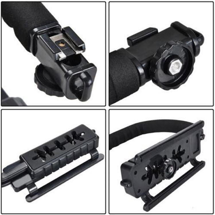 AT717 C-Shape Rig Handheld Stabilizer for GoPro Hero 6/5/4/3+, SJCAM SJ6000/SJ5000, DSLR Cameras-4