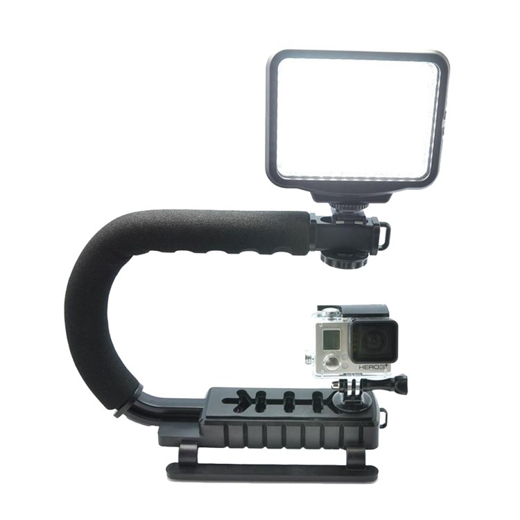 AT717 C-Shape Rig Handheld Stabilizer for GoPro Hero 6/5/4/3+, SJCAM SJ6000/SJ5000, DSLR Cameras-8