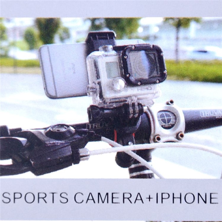 Universal Bicycle Bike Handlebar Clip Mount for GoPro/SJCAM/Xiaomi Yi/Mobile Phone-9