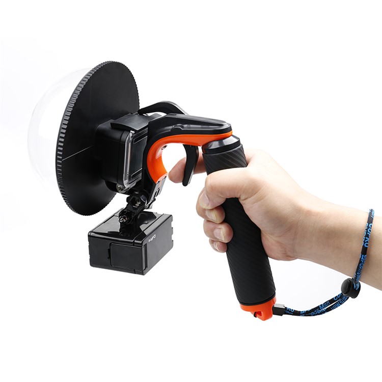 AT710 Dome Port Underwater Diving Photography for GoPro Hero5 / Hero6 - Orange-3