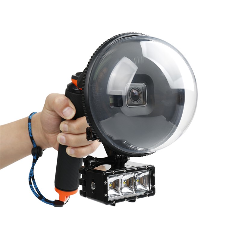 AT710 Dome Port Underwater Diving Photography for GoPro Hero5 / Hero6 - Orange-4