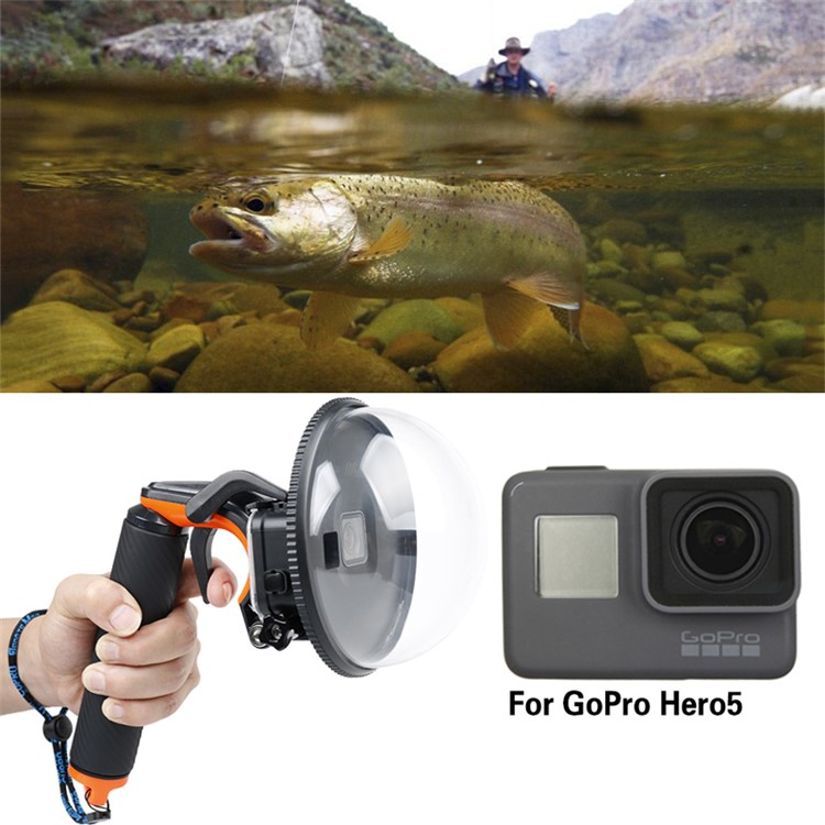 AT710 Dome Port Underwater Diving Photography for GoPro Hero5 / Hero6 - Orange-6