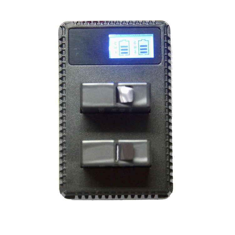 Portable LCD Display Two Slots Battery Charger for GoPro Hero 6/5-8
