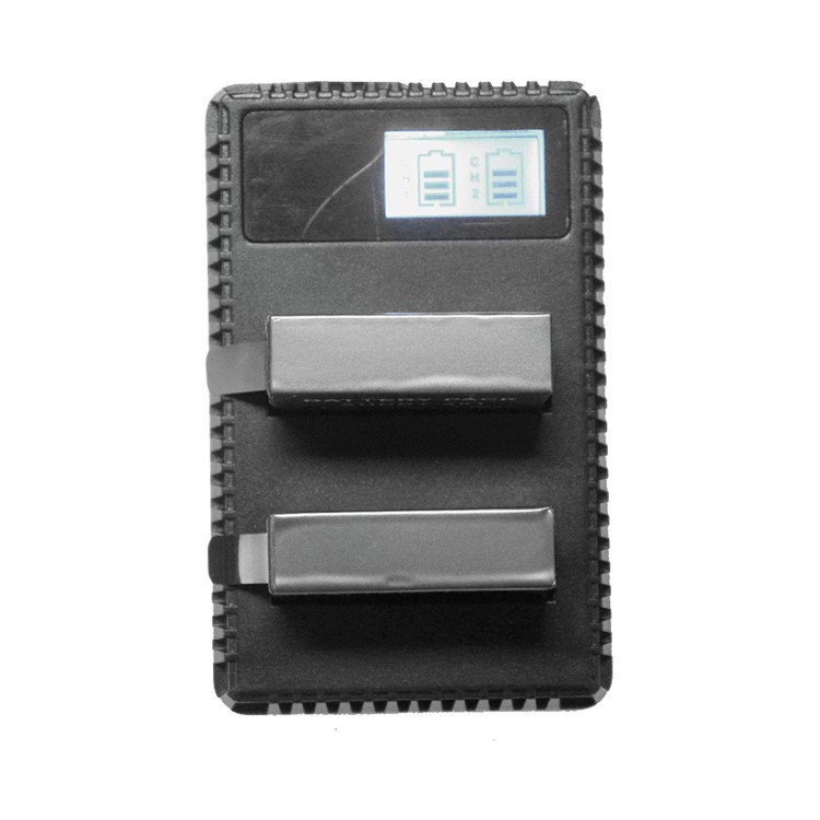 Exibir Portátil LCD Display Dual Slot Battery Charger Para GoPro Hero 4