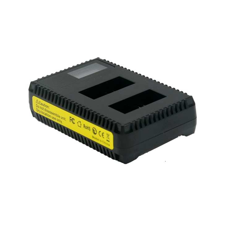 Portable Double Slots Battery Charger for GoPro Hero 3/3+ with LCD Display-3