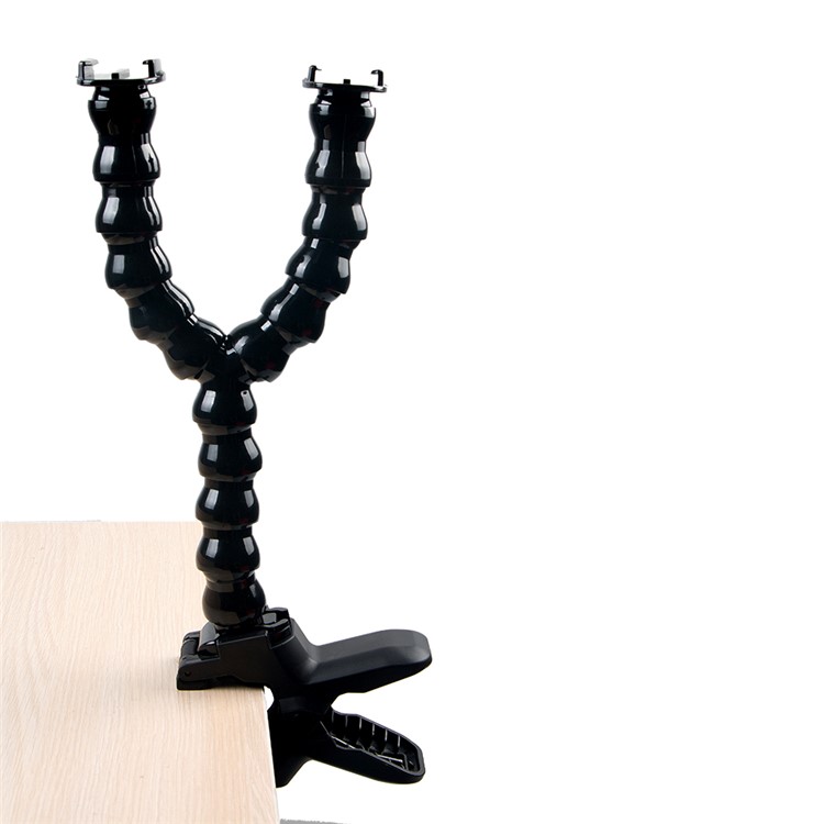 Dual Snake Arm Jaws Flex Clamp Mount for GoPro Hero 6/5/4 Session/4/3+/3/2/1, SJ4000/SJ5000/SJ6000, Xiaomi Yi-5