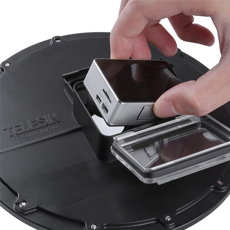 TELESIN Waterproof Housing Diving Mask Diving Dome Port for SJCAM SJ6 / SJ7 Action Camera-12