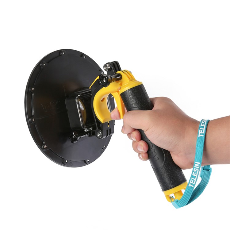 TELESIN Waterproof Housing Diving Mask Diving Dome Port for SJCAM SJ6 / SJ7 Action Camera-4