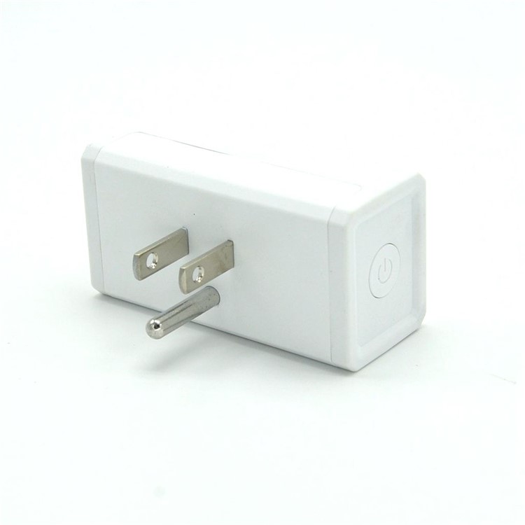AE05 Square Shaped WiFi Smart Phone APP Remote Control Timer Switch Power Socket - White / US Plug-3