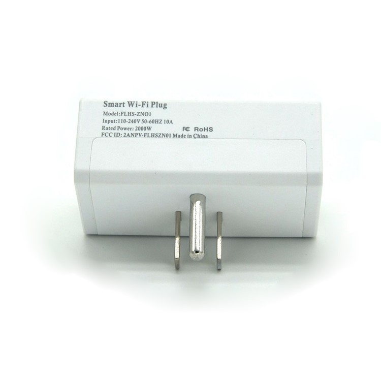 AE05 Square Shaped WiFi Smart Phone APP Remote Control Timer Switch Power Socket - White / US Plug-4