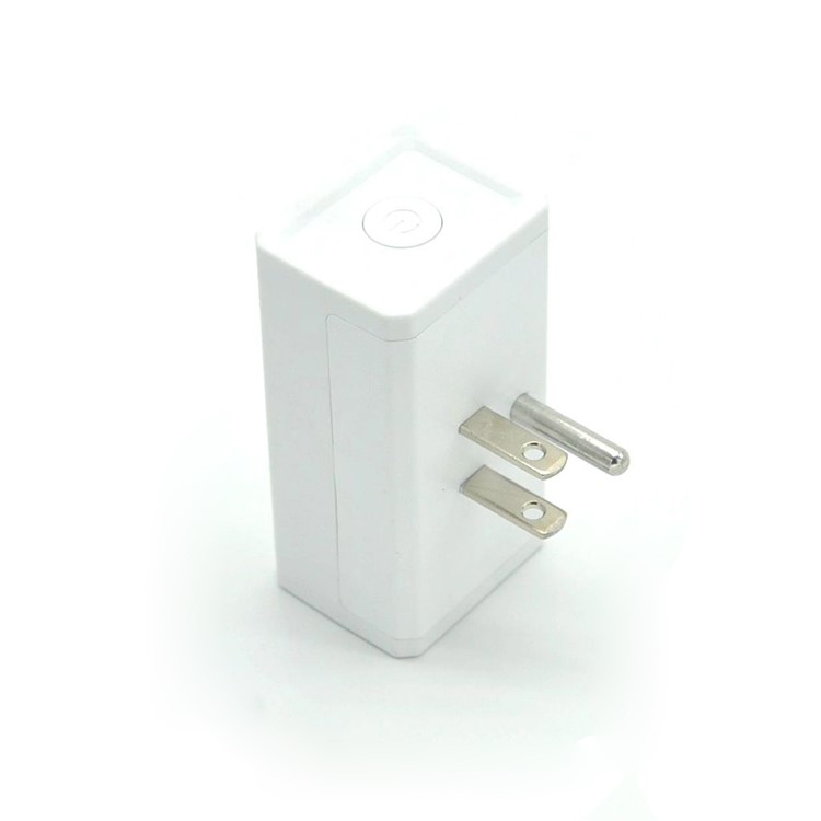 AE05 Square Shaped WiFi Smart Phone APP Remote Control Timer Switch Power Socket - White / US Plug-8