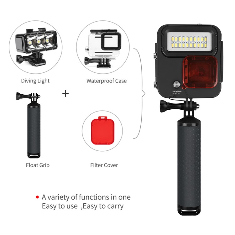 SHOOT XTGP435 20 LEDs Kangaroo Diving Light Underwater 40M Protective Housing Case-5
