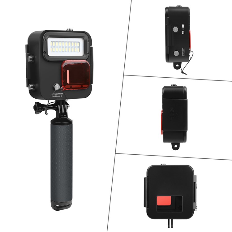 SHOOT XTGP435 20 LEDs Kangaroo Diving Light Underwater 40M Protective Housing Case-7