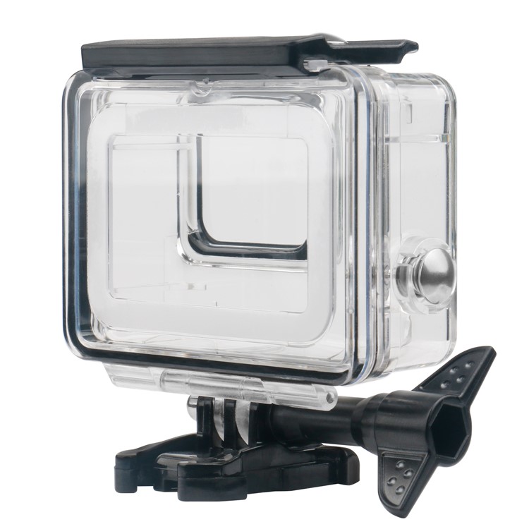 Para Gopro Hero7 Silver / IP70 Caixa De Habitação À Prova D 'água + Vidro Temperado + Adaptadores De Superfície + Anti Inserções De Nevoeiro Conjunto-12