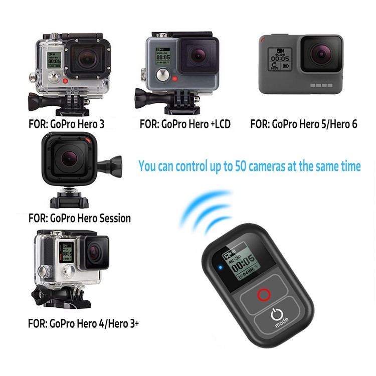 Waterproof Smart WiFi Remote Control for GoPro Hero 7/6/5/4-14