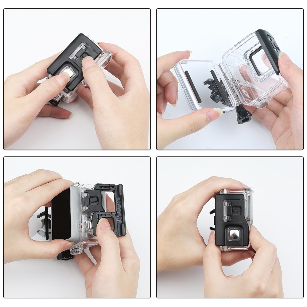 30m Waterproof Housing Case for GoPro Hero7 Silver / White-11