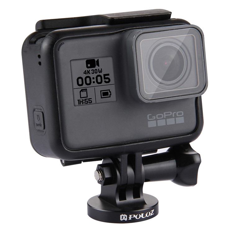 PULUZ PU145 Adaptador De Montagem De Tripé De Liga De Alumínio CNC Para Gopro - Preto-2