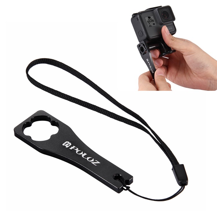 PULUZ PU123 Tighten Screw Cap Wrench Tool for Metal Plastic Screw Tool for GoPro HERO4 Session 4/3+/3/2/1 - Black-1