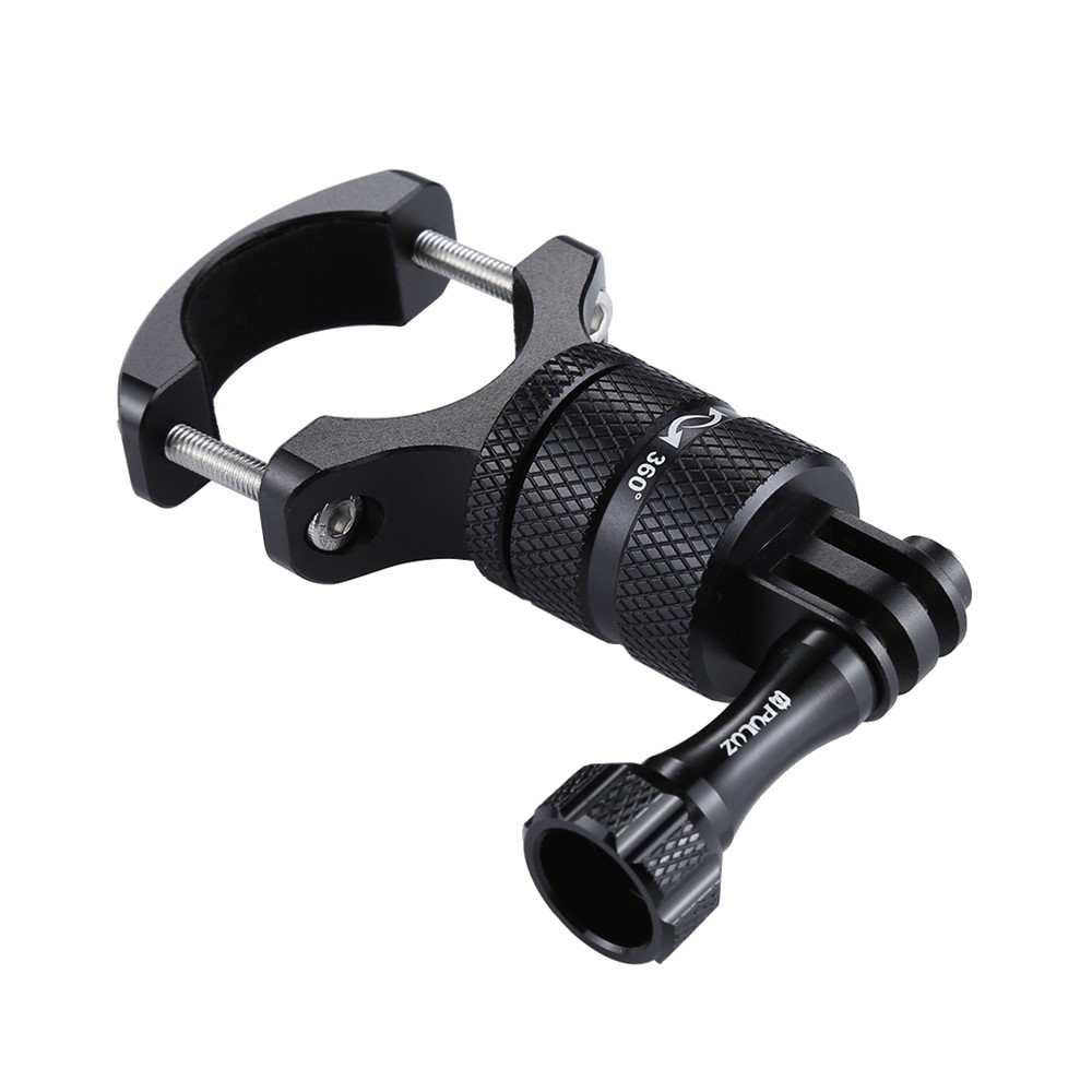 PULUZ 360 Degree Rotation Bike Aluminum Handlebar Adapter Mount with Screw for GoPro 5 Camera - Black-2