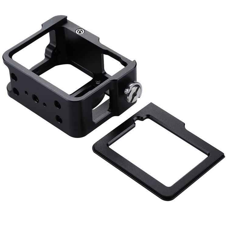 PULUZ PU182 Housing Shell CNC Aluminum Alloy Protective Cage with Insurance Frame UV Lens for GoPro HERO5 - Black-5