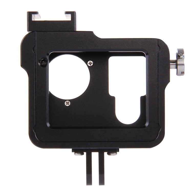 PULUZ PU140 Carcaça Shell Liga De Alumínio Câmera De Proteção Gaiola Com Frame UV Lens Filter Cap Para Gopro HERO4 - Preto-3