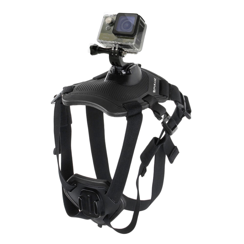 PULUZ PU156 Hound Dog Fetch Harness Adjustable Chest Strap Mount for GoPro HERO Cameras - Black-3