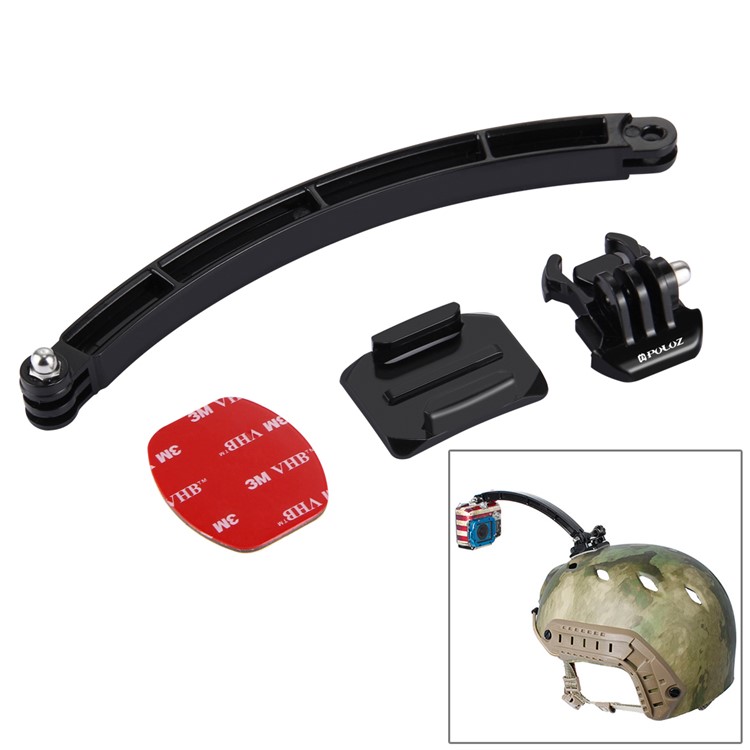 PULUZ PKT19 24 En 1 Casco De Extensión De La Correa Correa Del Brazo Hebillas De Liberación Rápida Montaje En Superficie Kit Combo Para Gopro-7