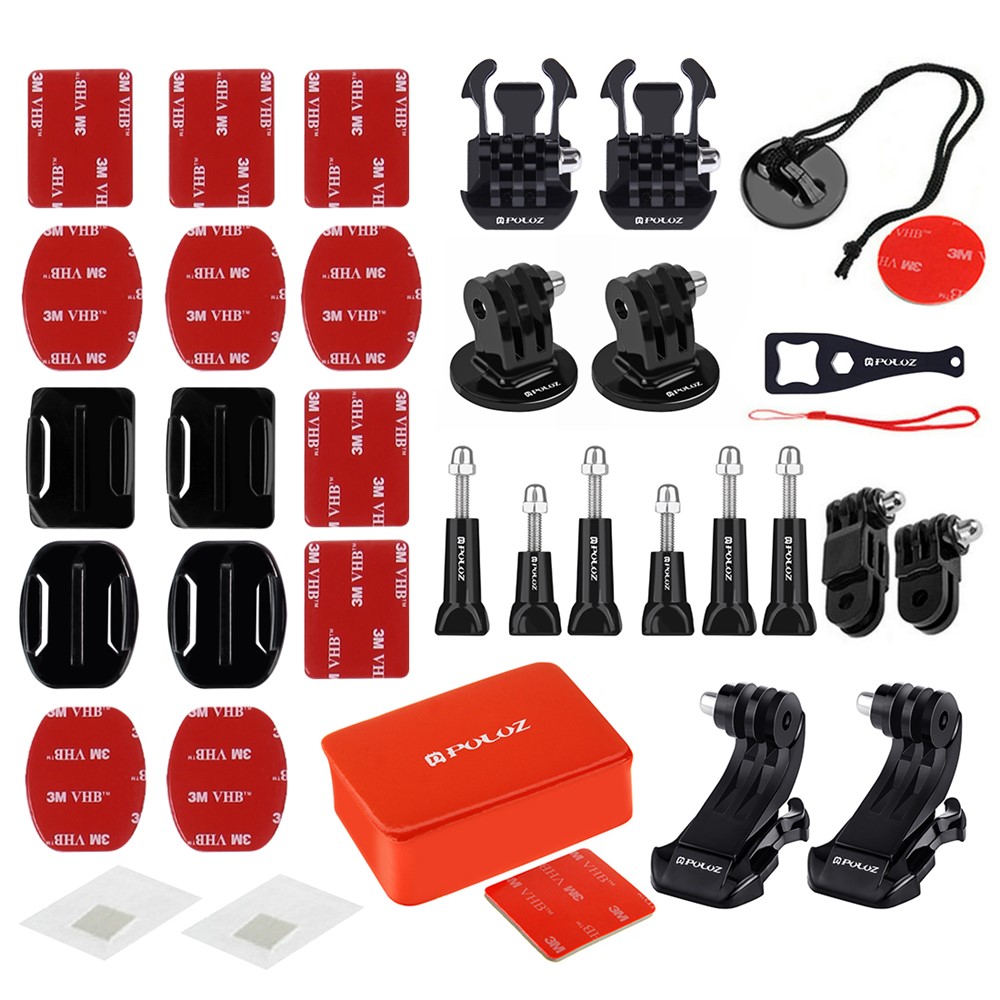 PULUZ PKT27 53 In 1 Set Di Azione Portatile Per Gopro Hero 4/3 + / 3/2/1 Sj4000 / 5000/6000 / Xiaomi Yi-13
