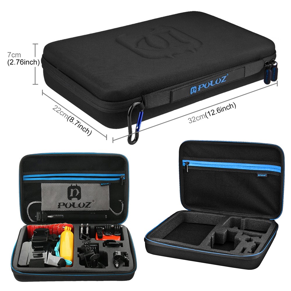 PULUZ PKT09 Support De Jeu D’action Portable 53 En 1 Pour GoPro Hero 4/3 + / 3/2/1 Sj4000 / 5000/6000 / Xiaomi Yi-14