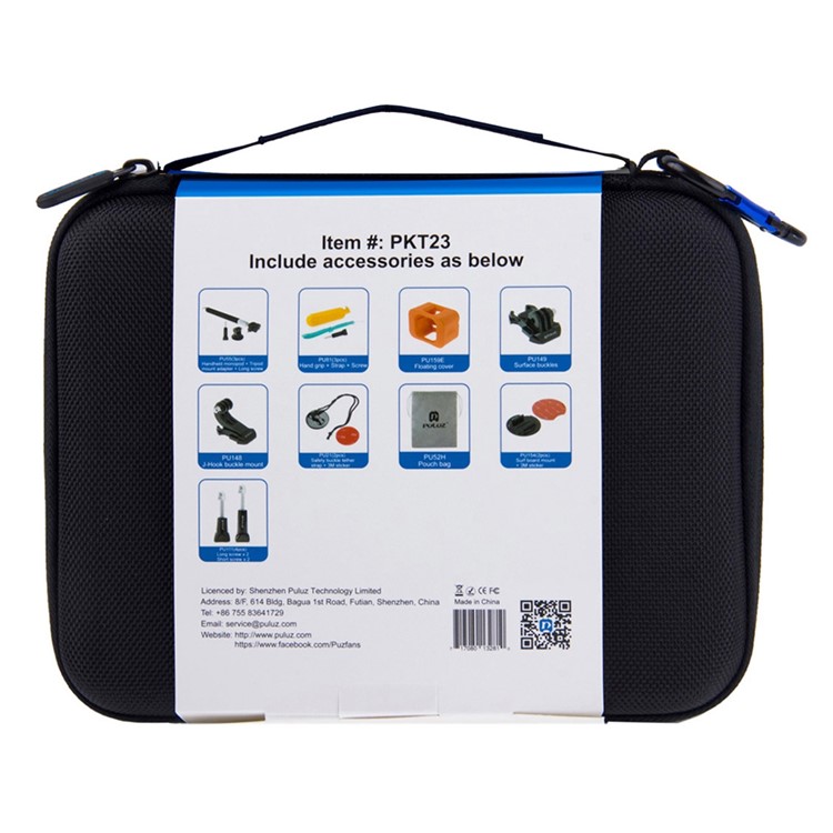 PULUZ PKT23 18 in 1 Camera Accessories Combo Kit for GoPro Hero5 Session / Hero4 Session-9